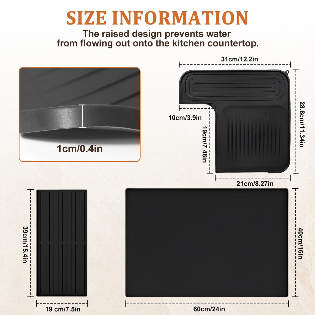 Silicone Top Mat Set & Tamper Base for Ninja ES601