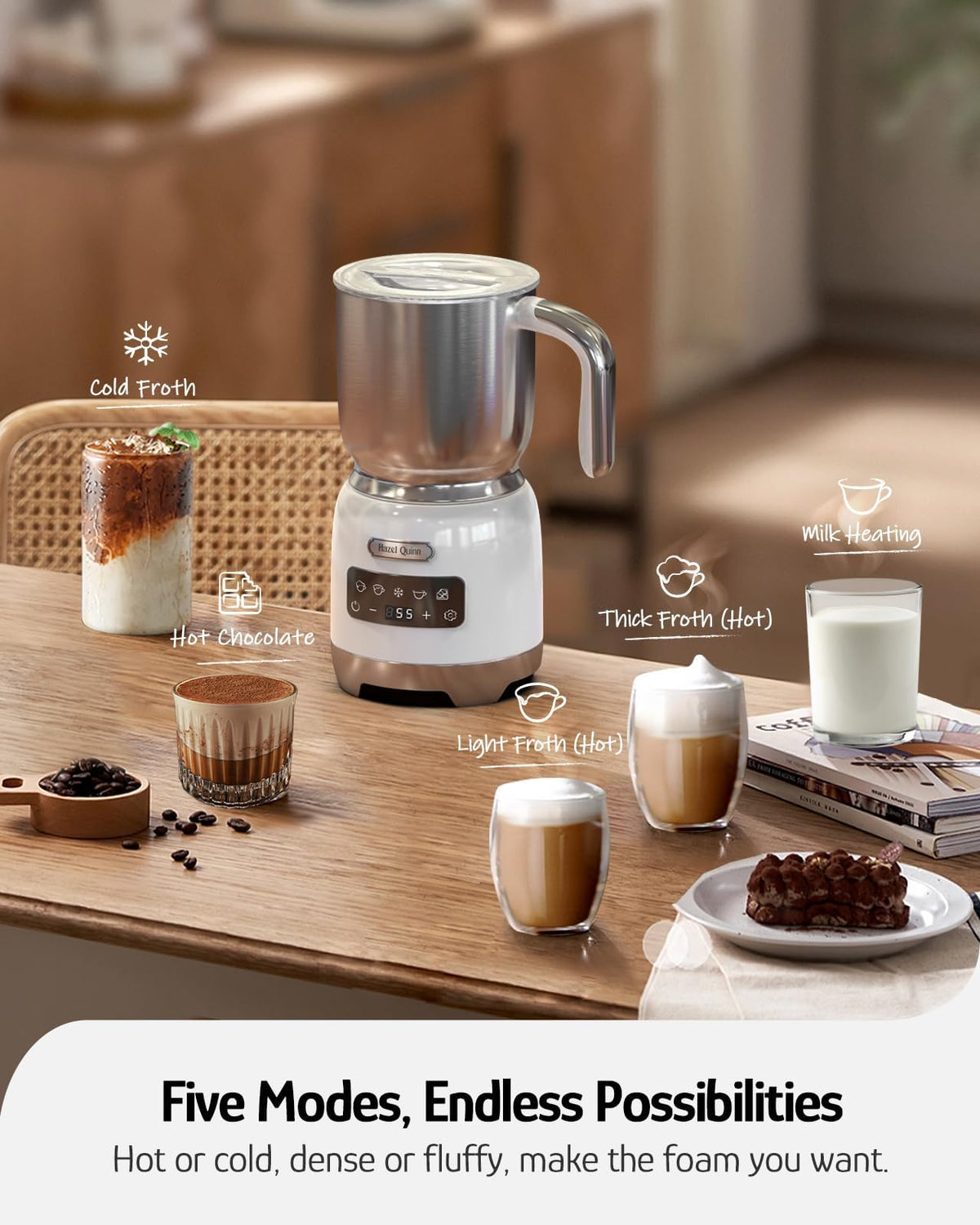 Electric Milk Frother and Steamer