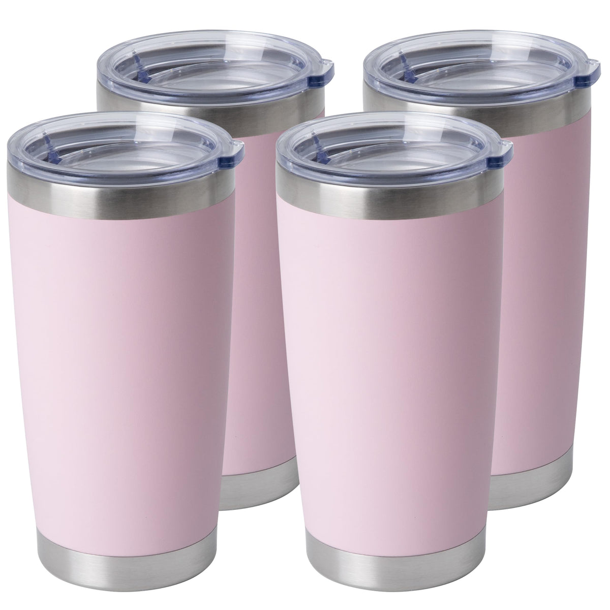 20oz Stainless Steel Tumblers Bulk (4 Count)
