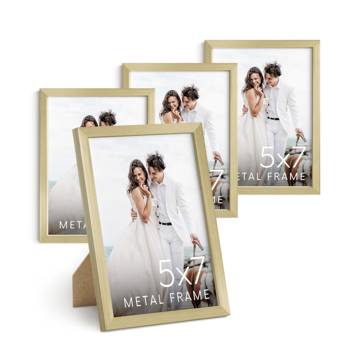 Standalone Gold Aluminum Frame Set of 4 (4 Count)