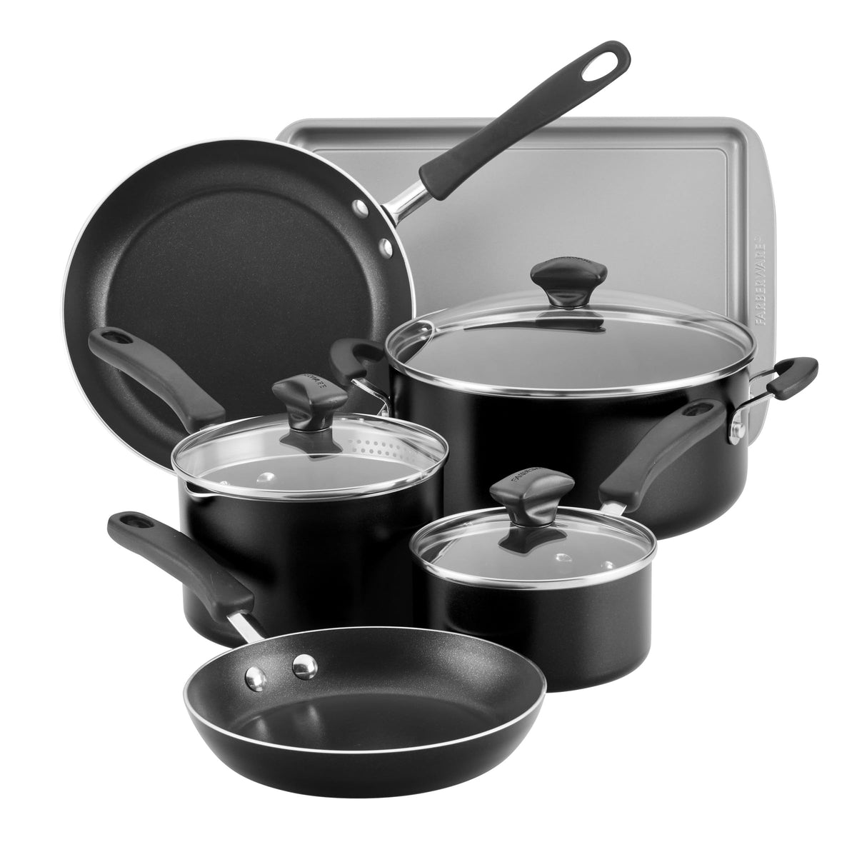 Cookstart Aluminum DiamondMax Nonstick Cookware Set