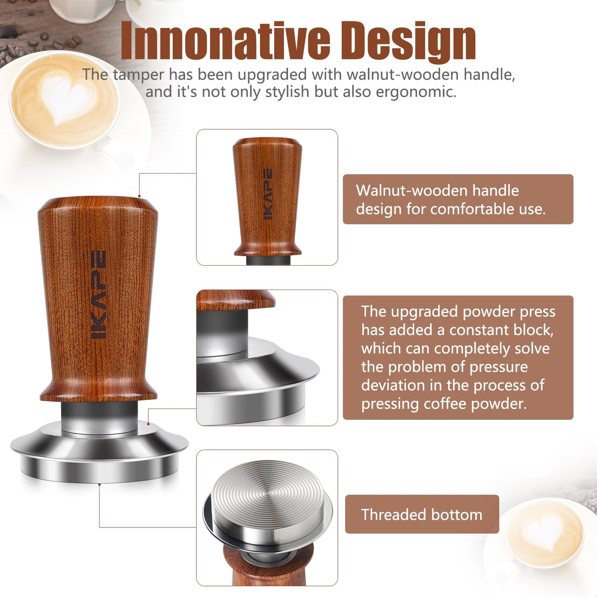58.35mm Espresso Coffee Tamper