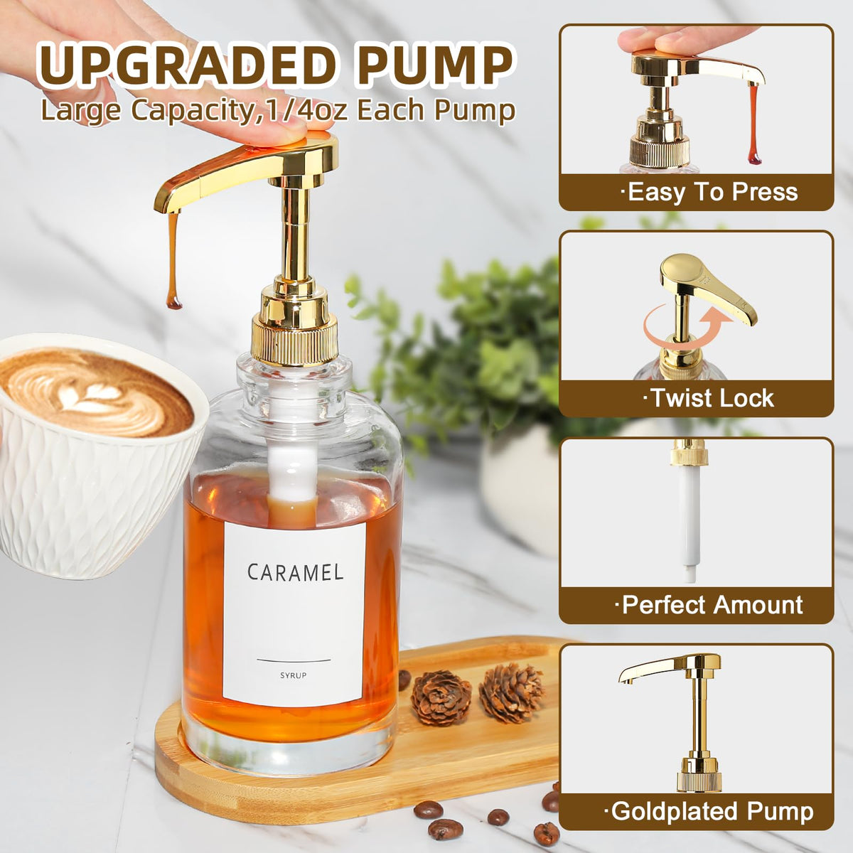 Coffee Syrup Dispenser (2 Count)