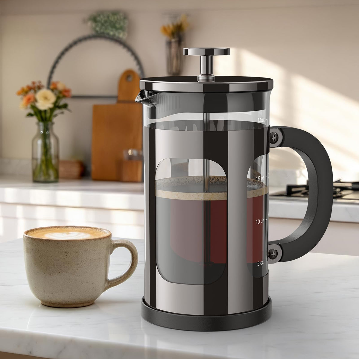 French Press Coffee Maker 21oz 0.6 L