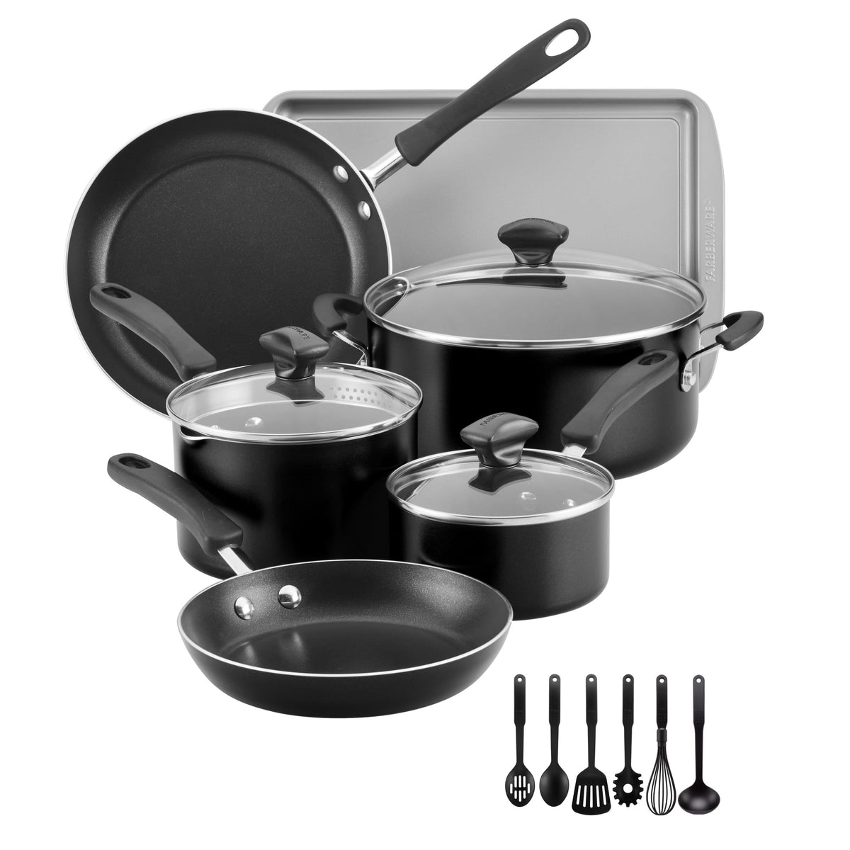 Cookstart Aluminum DiamondMax Nonstick Cookware Set