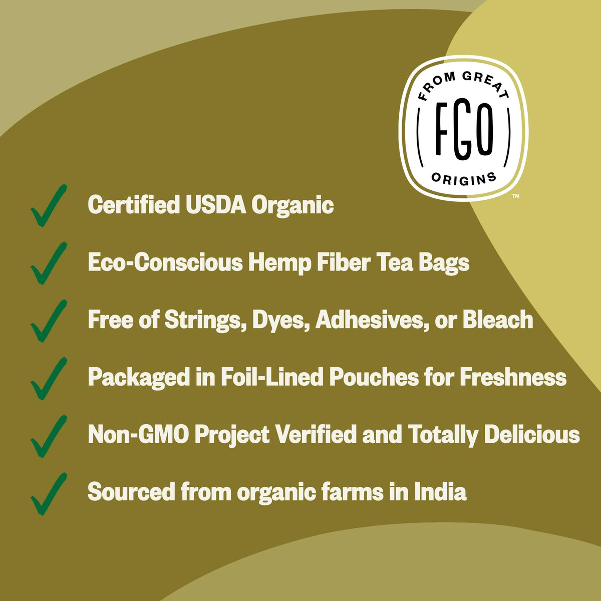 Organic Ginger Tea (20 Count)