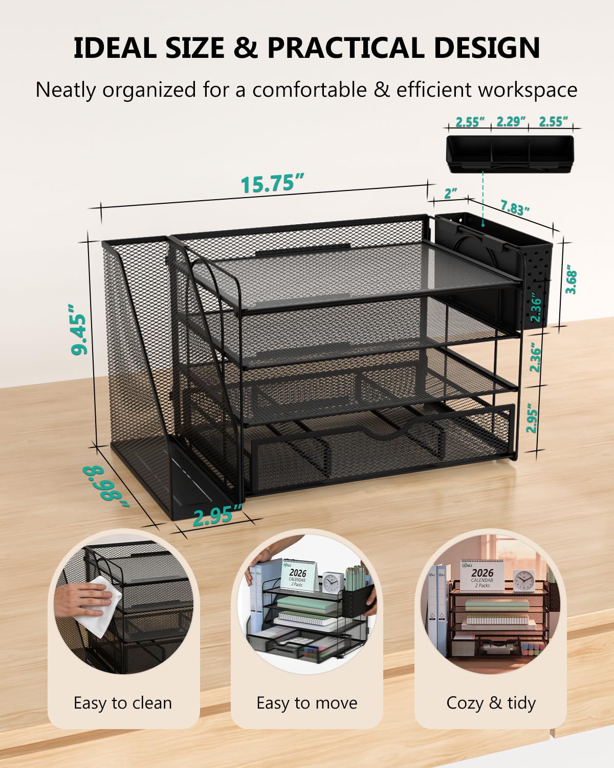 Desk File Organizer (2 Count)