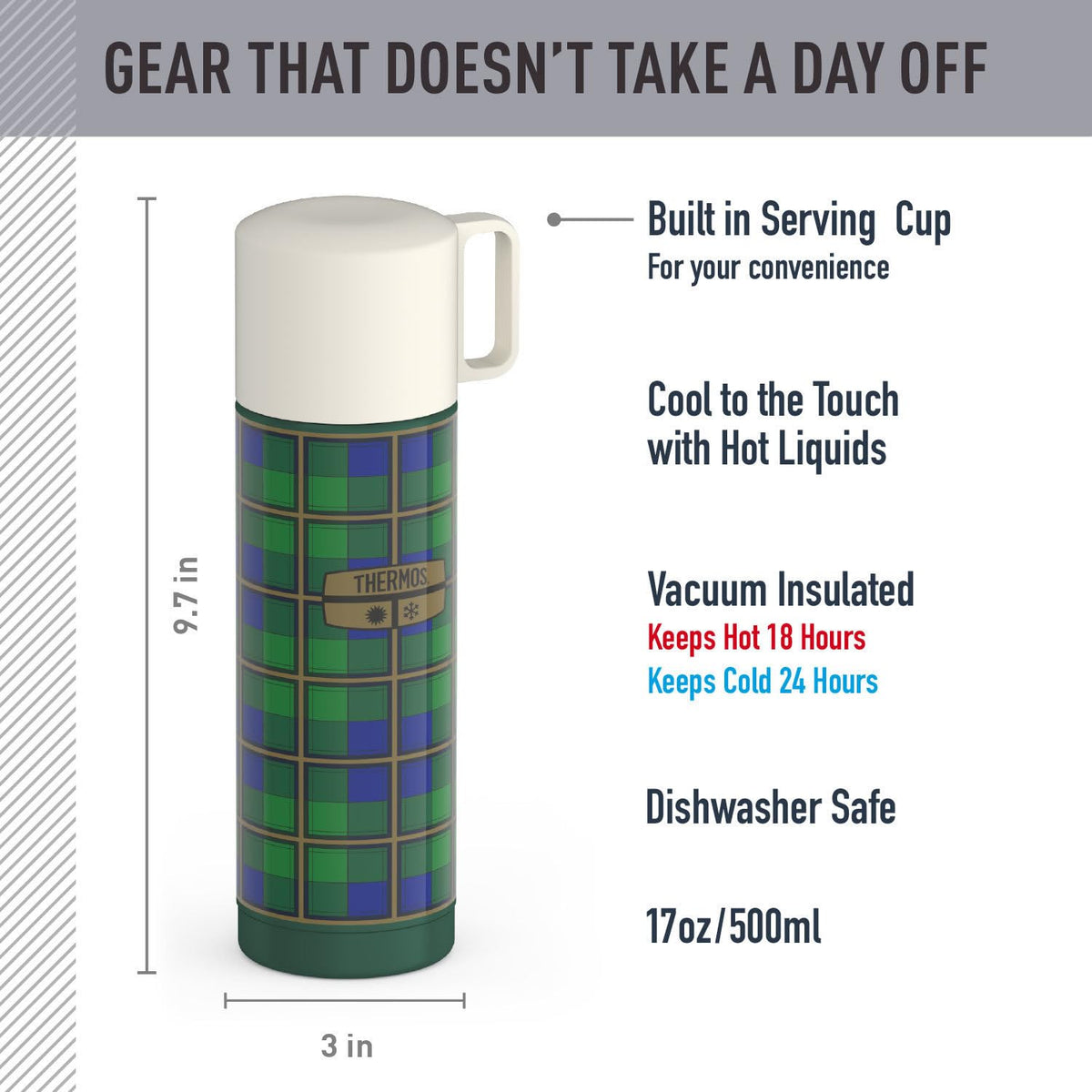 16 oz. Stainless Steel Beverage Bottle