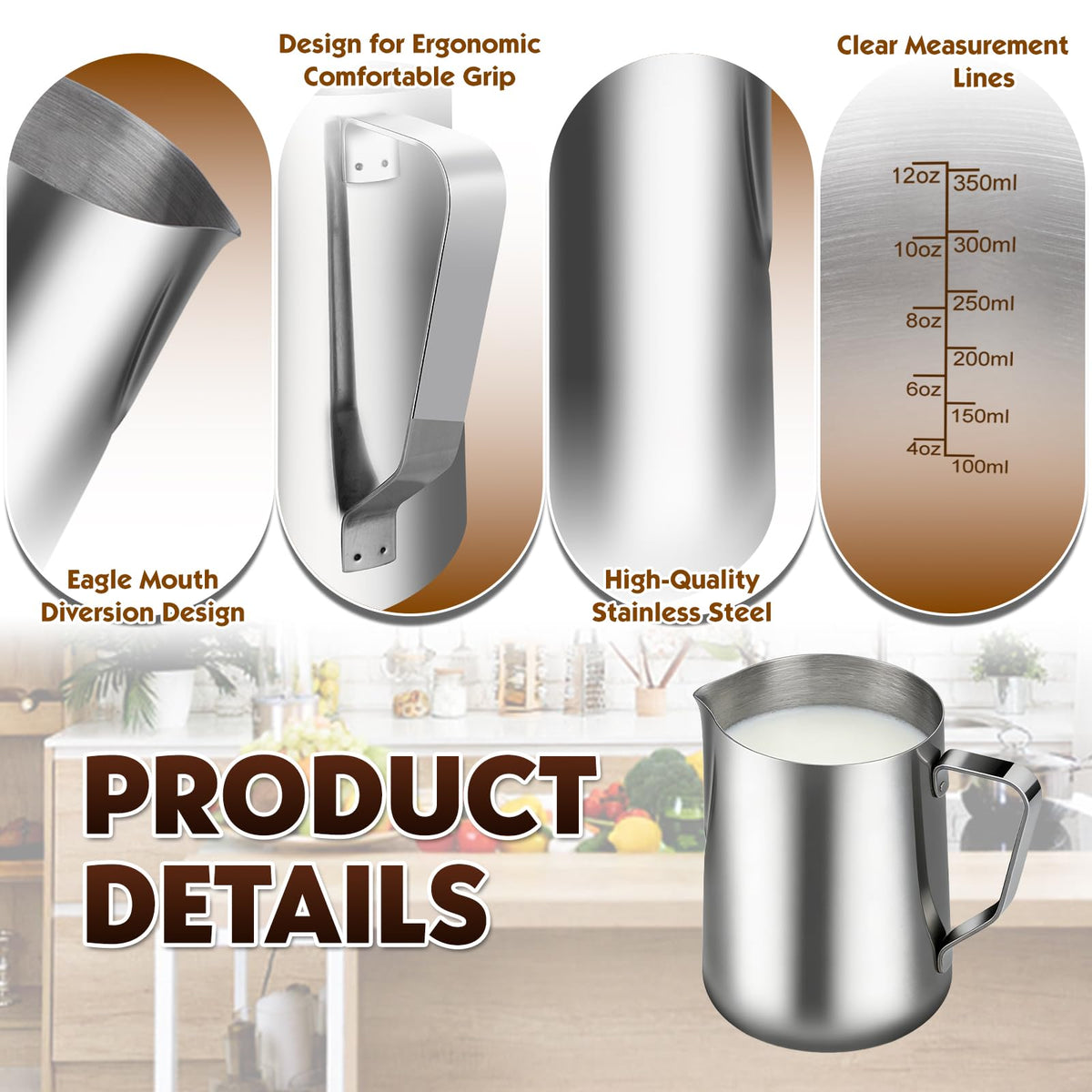 Milk Frothing Pitcher