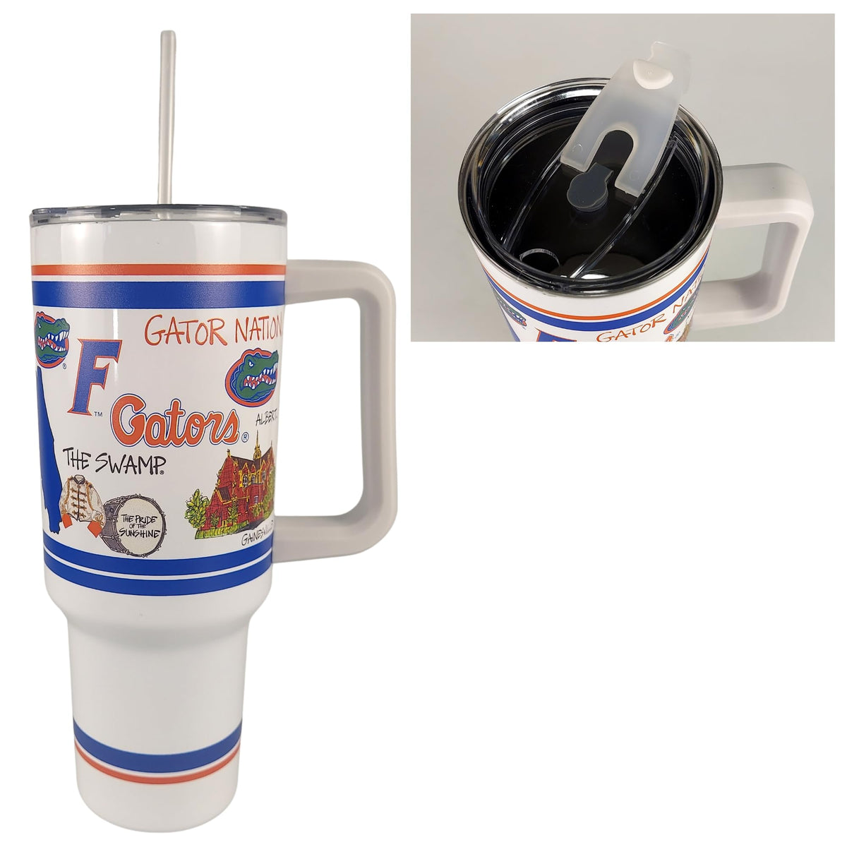 University of Florida 40 oz Travel Mug with Handle