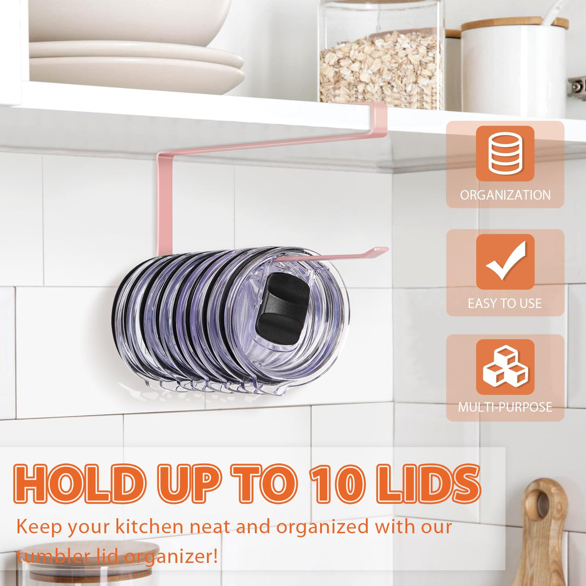 Tumbler Lid Organizer