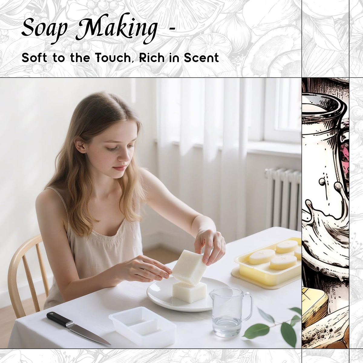 Pure Milk Fragrance Oil for Soap Making & Body Wash (5.07 Fl Oz)