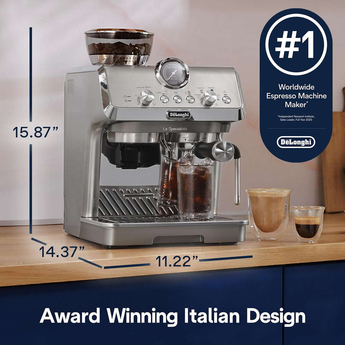 La Specialista Arte Evo Espresso Machine with Coffee Grinder