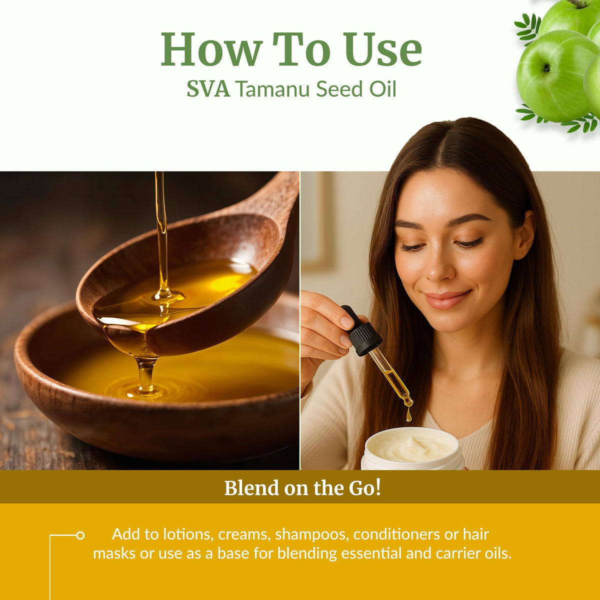 SVA Organic Tamanu Seed Carrier Oil (32 Fl Oz)