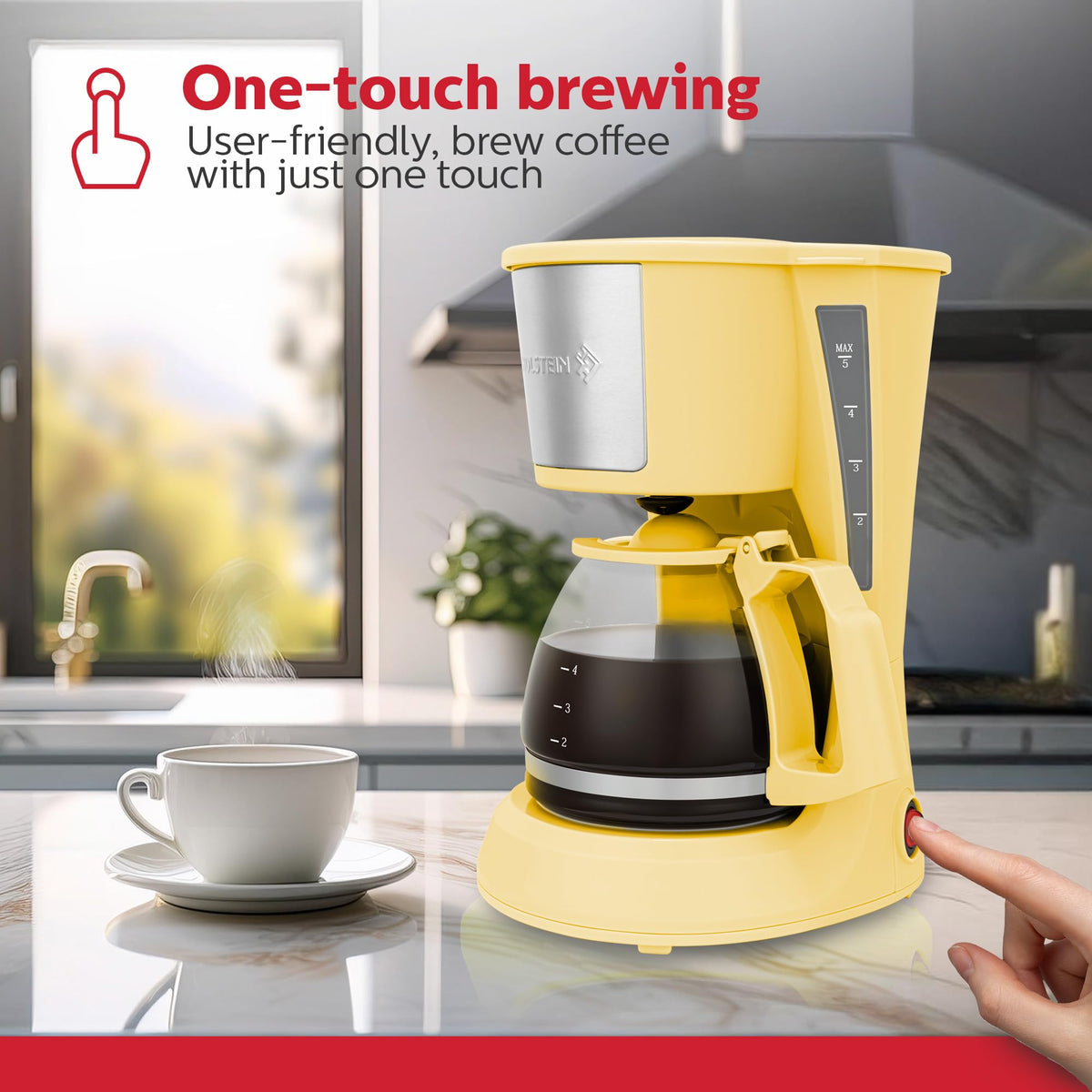 5 Cup Drip Coffee Maker