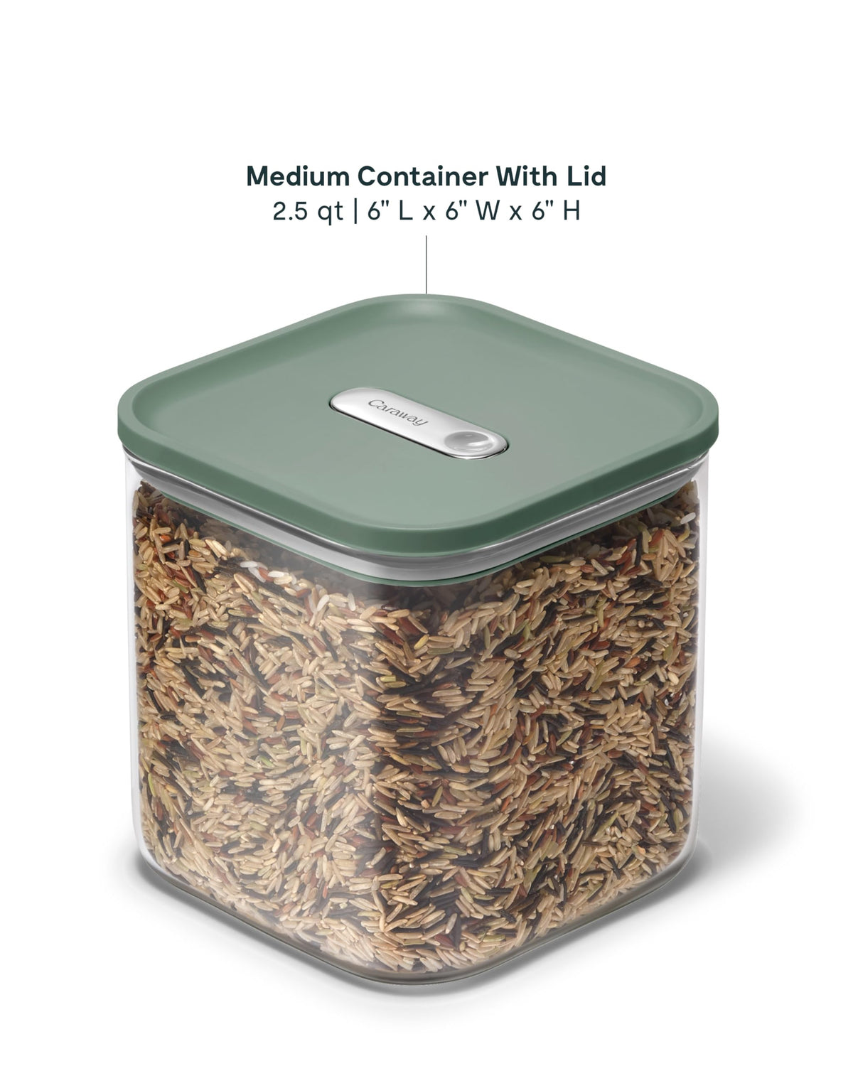 2.5 qt Glass Airtight Food Storage Containers with Lids (6 Count)