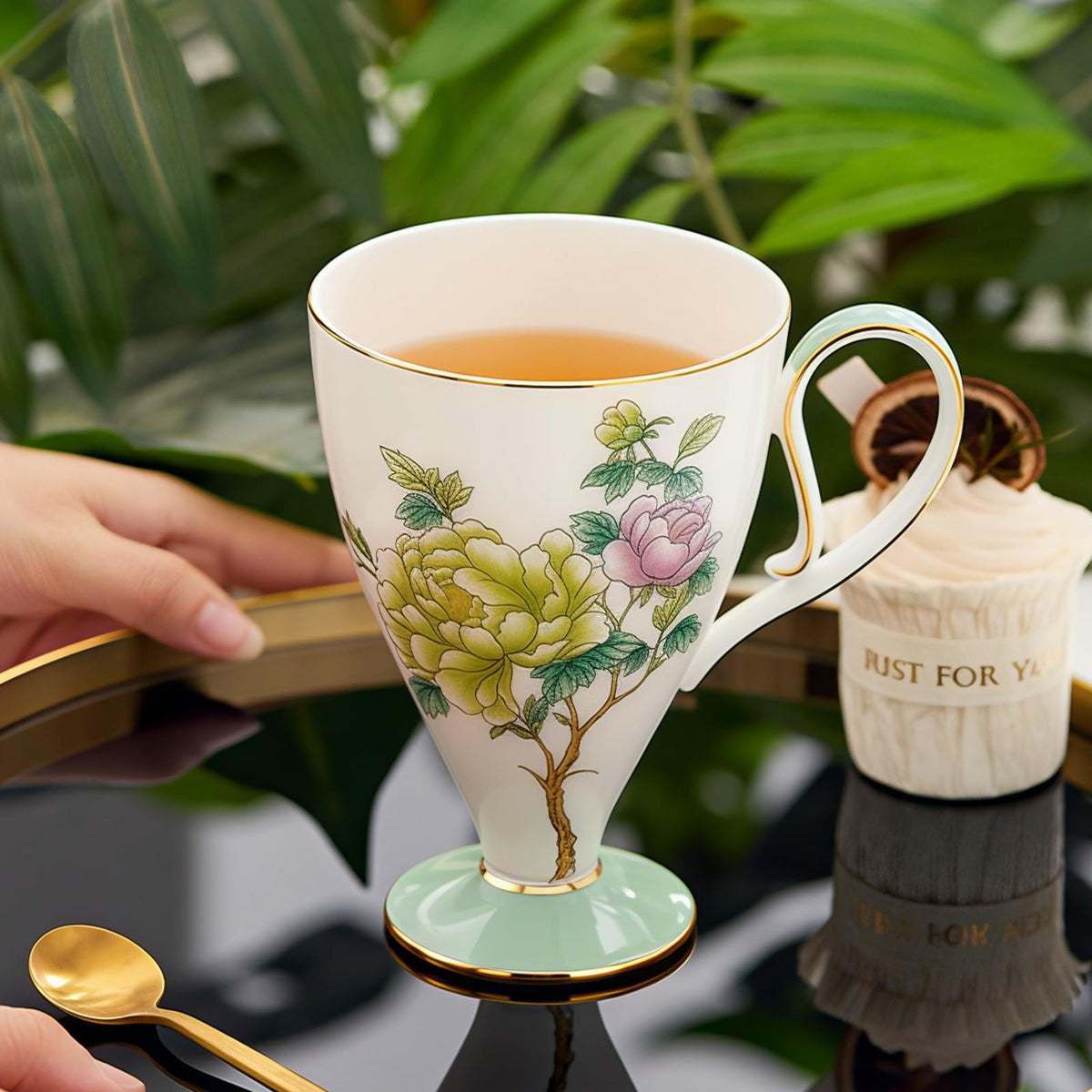 Bone China Coffee Mugs (2 Count)