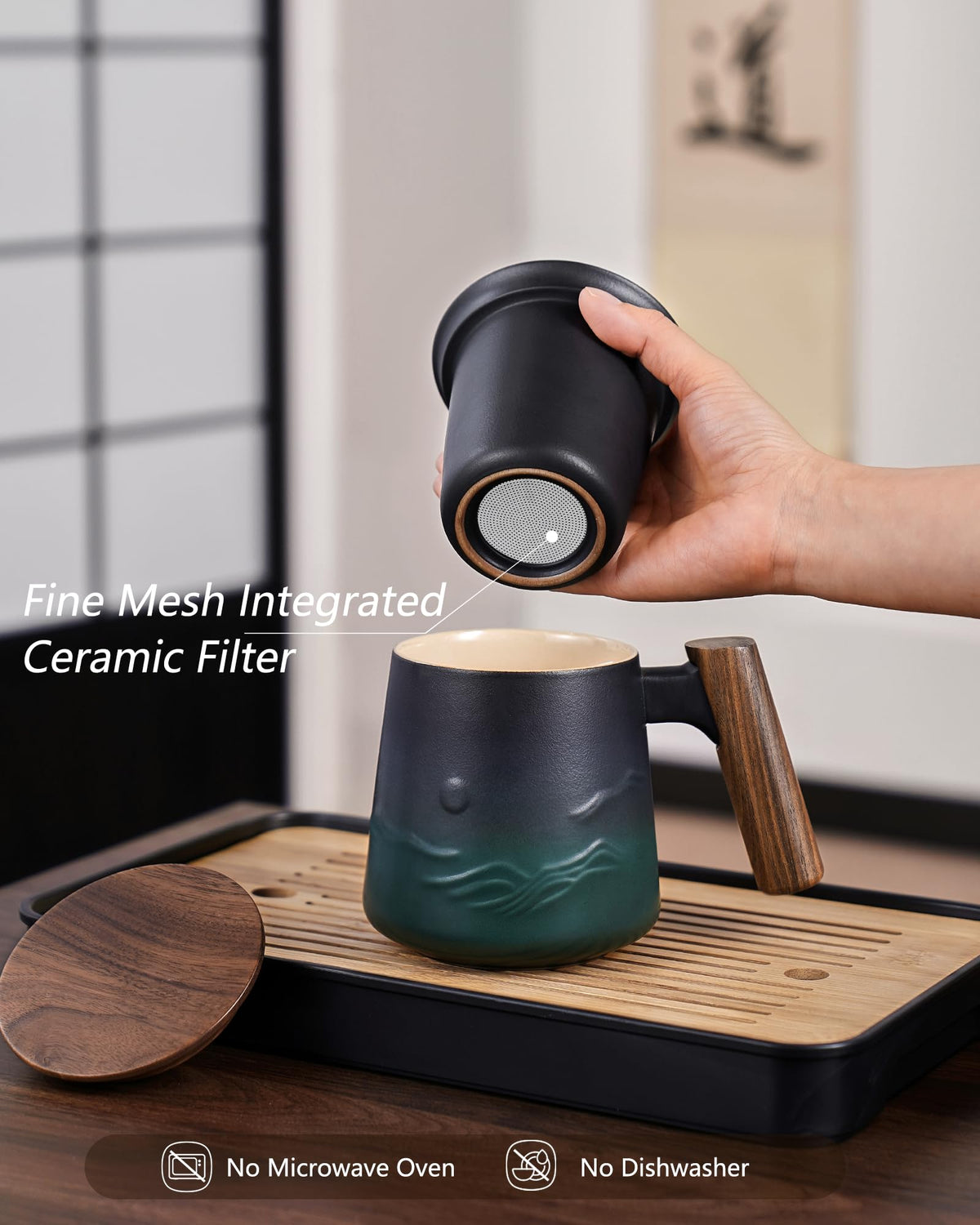 Tea Infuser Mug with Lid for Loose Tea Steeper