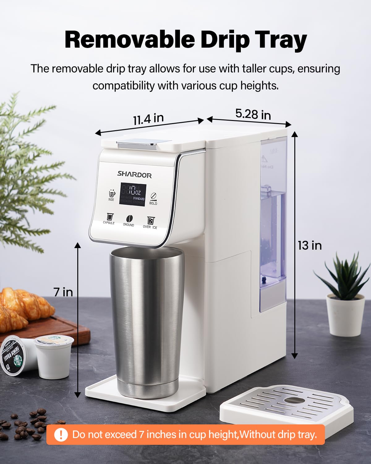 Coffee Maker Hot & Iced With Bold Setting