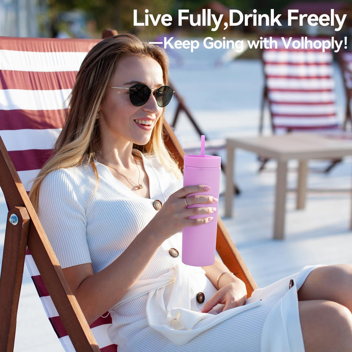20oz Tumbler with Lid and Straw 8 Pack (8 Count)