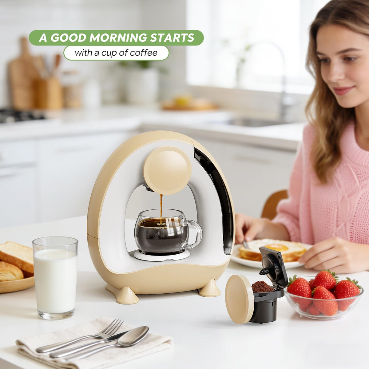 Pods and Grounds Single Serve Coffee Maker