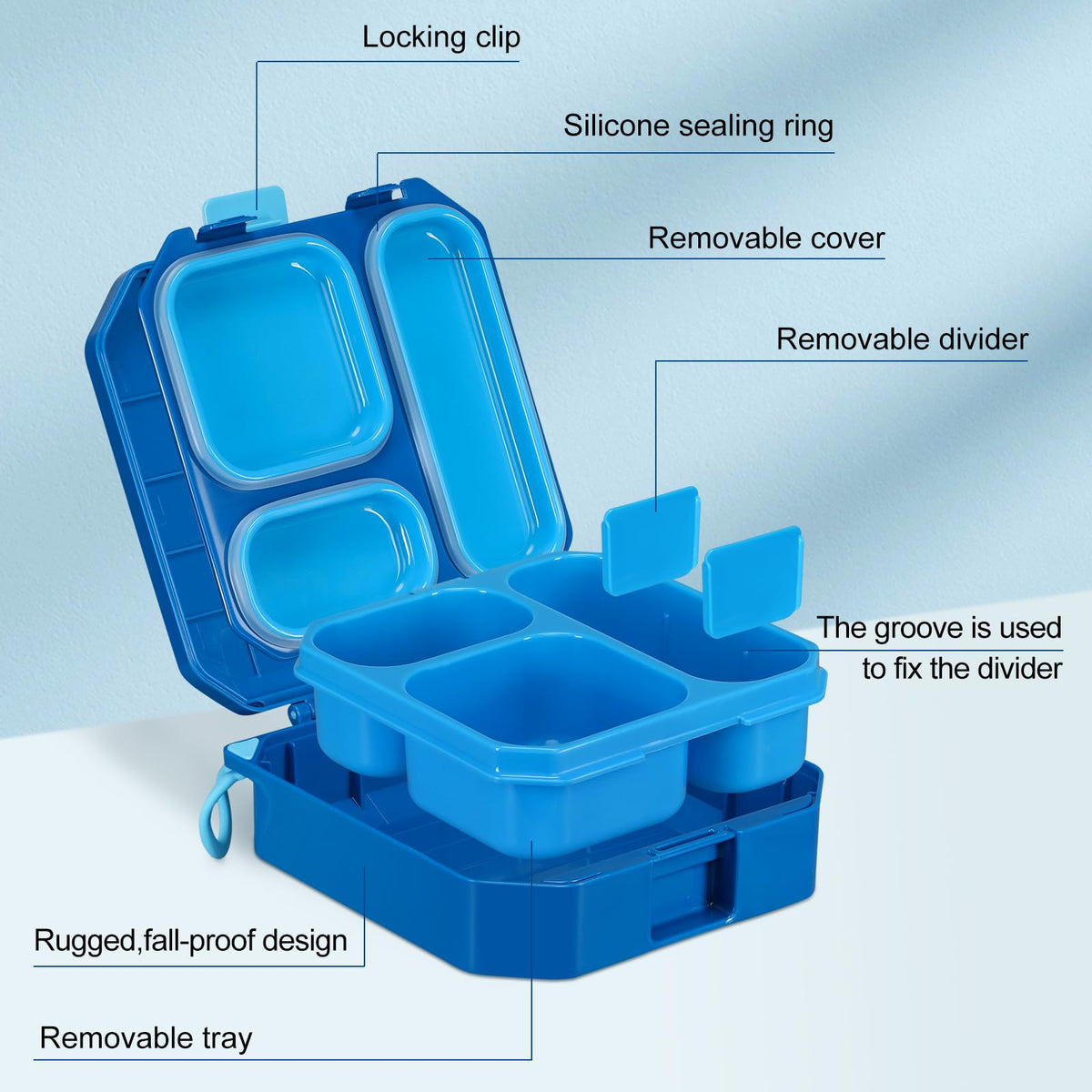 Bento Lunch Box for Kids with 12oz Soup Thermo Leak