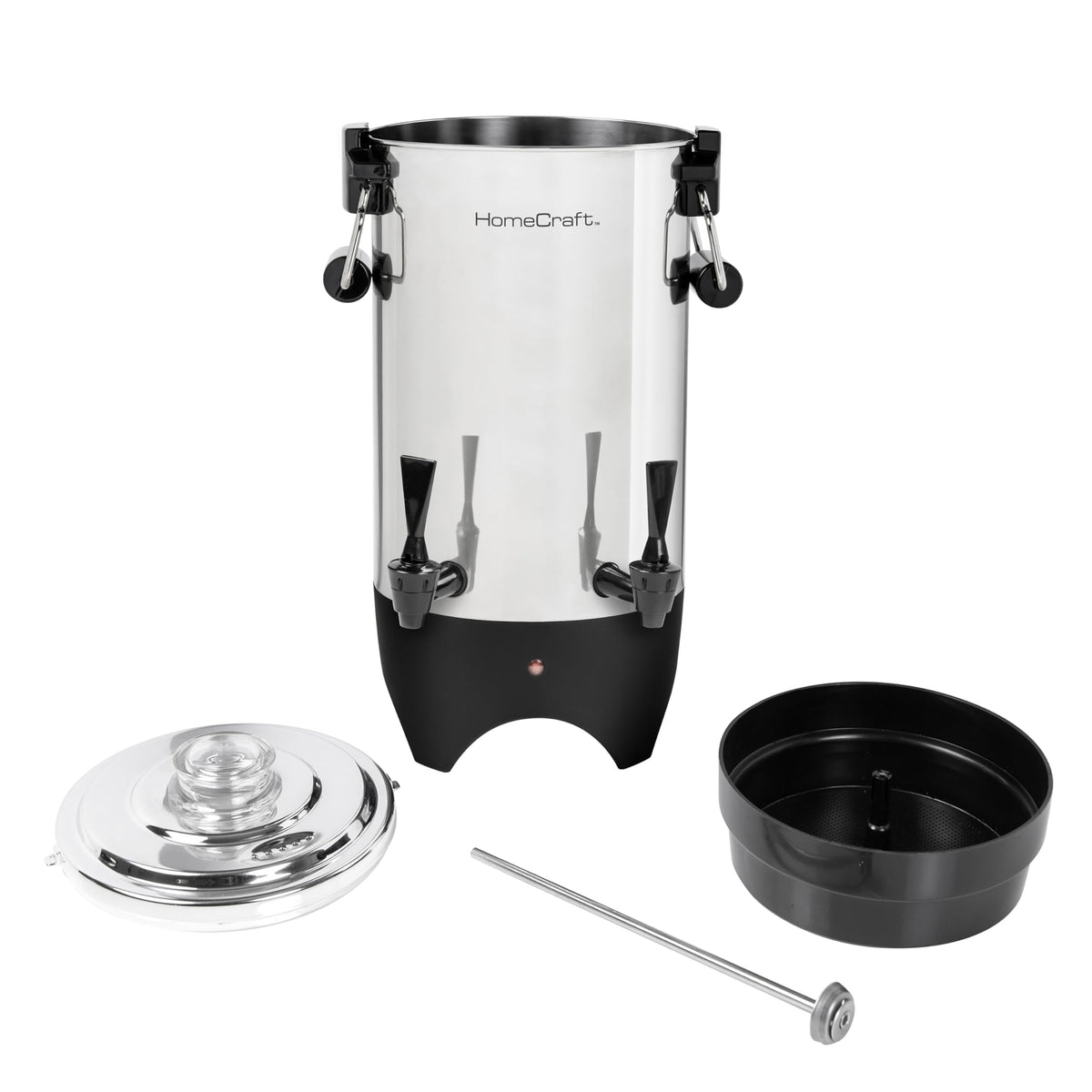 45 Cup Coffee Urn and Hot Beverage Dispenser with Double Dripless Faucet