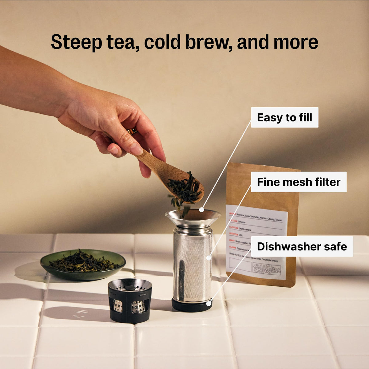 Carter Tea + Cold Brew Infuser & Carter Move 16 oz Tumbler Set