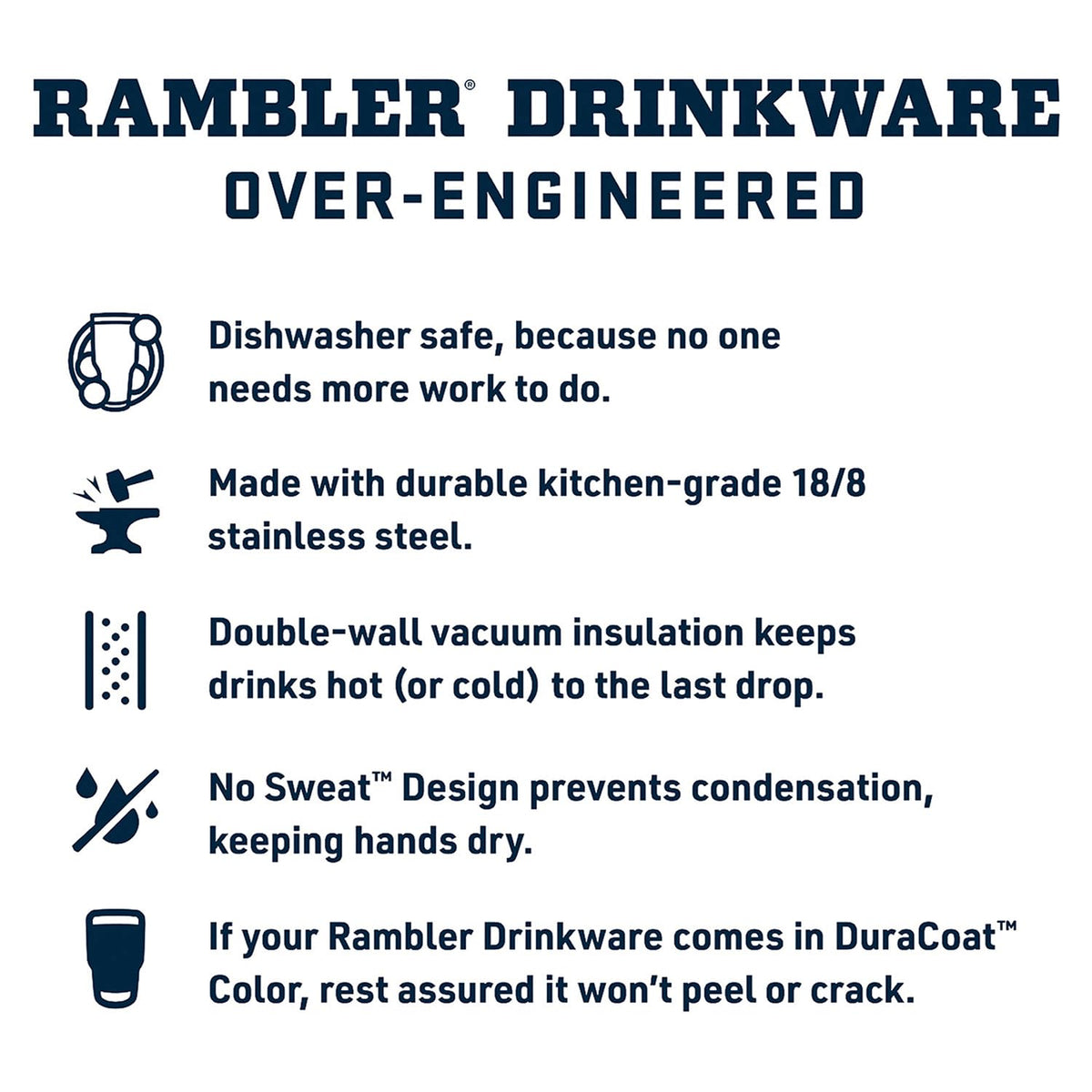Rambler 42 oz Tumbler with Handle and Straw Lid
