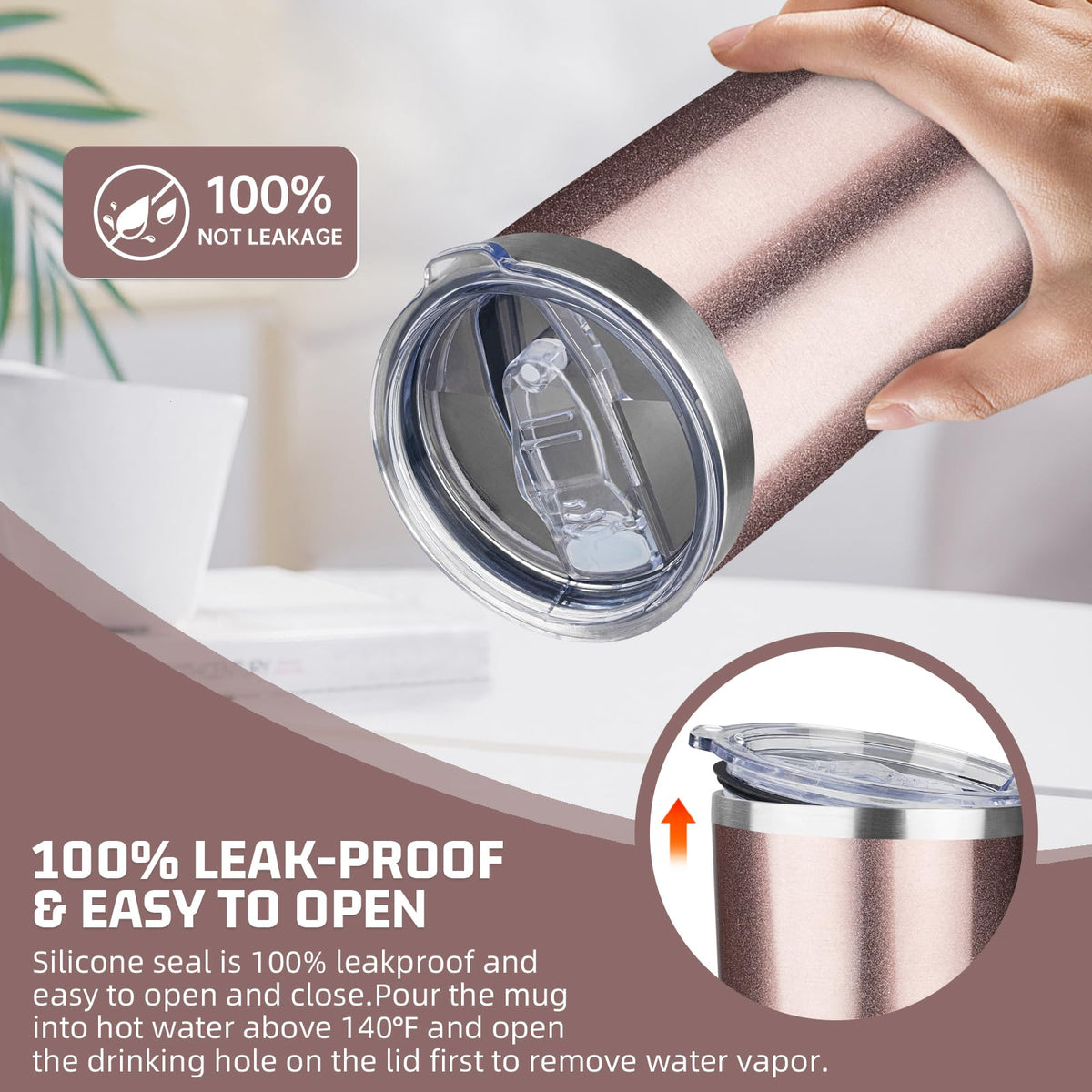 20 oz Tumbler with Lids and Straws (4 Count)