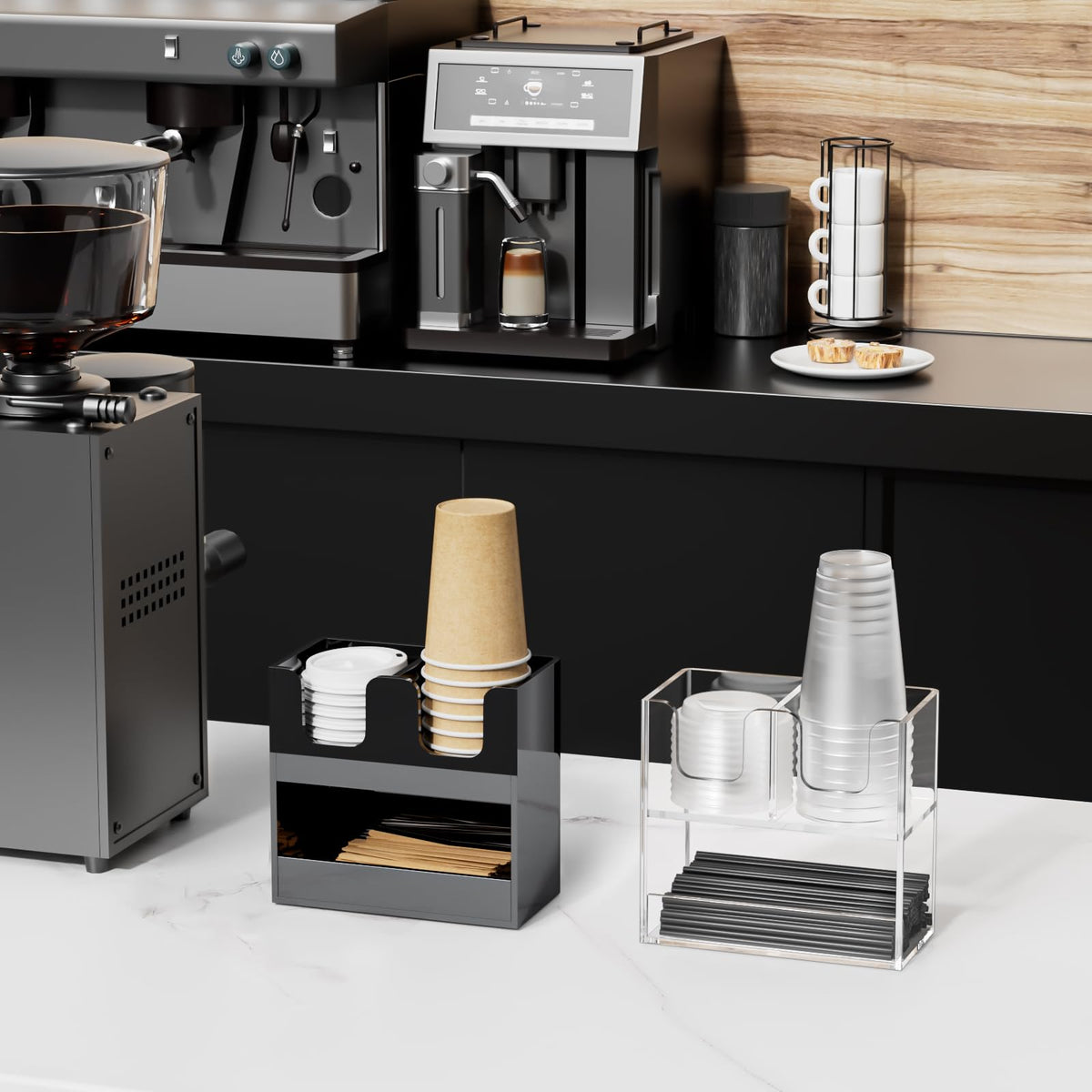 3 Compartment Cup Holder for Countertop