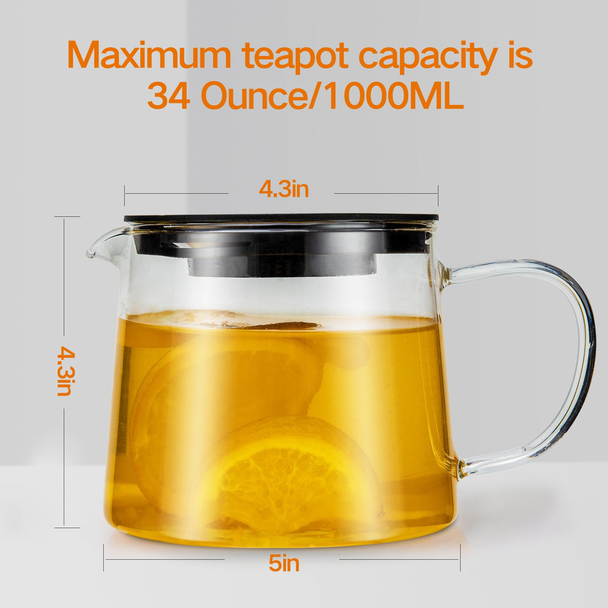 Glass Teapot 34oz
