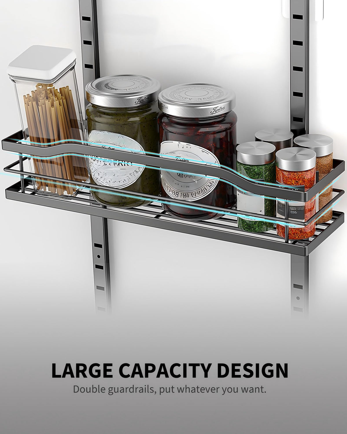 White 9 Tier Over The Door Pantry Organizer