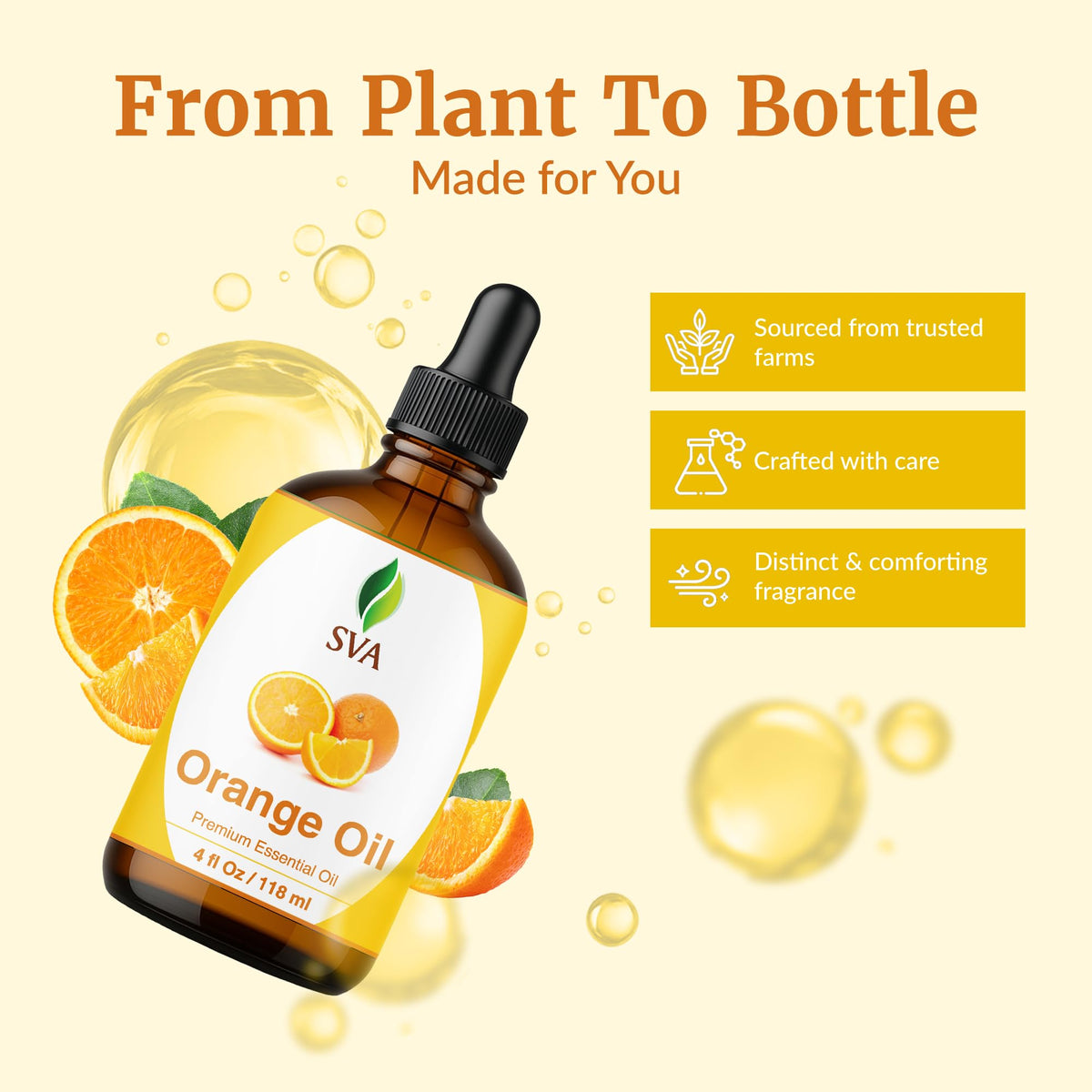 SVA Orange Essential Oil (4 Fl Oz)