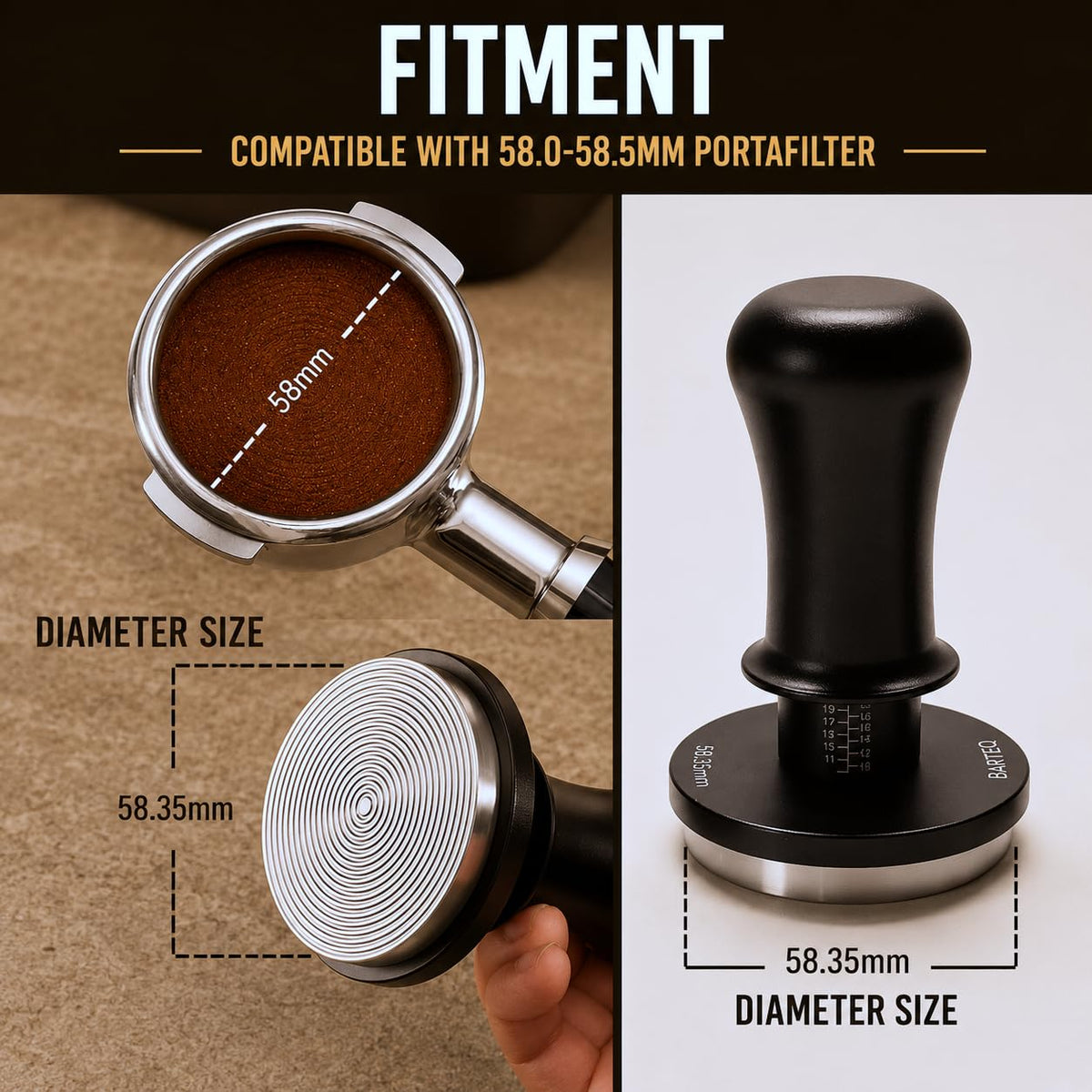 58.35mm Premium Professional Barista Kit 4