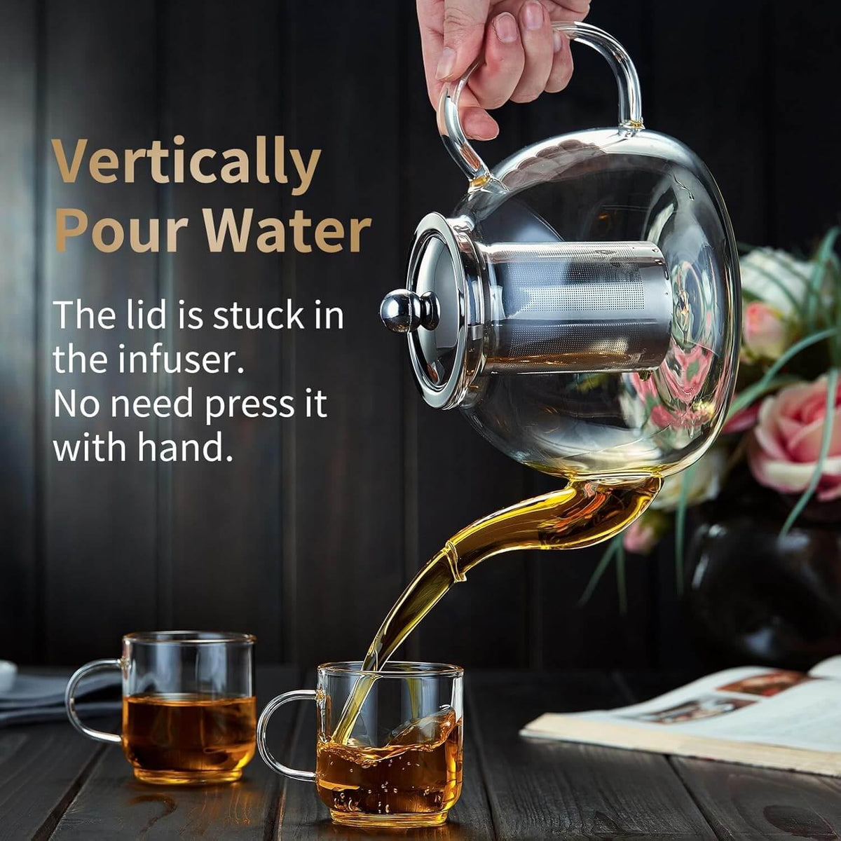 Glass Teapot with Infuser 60OZ