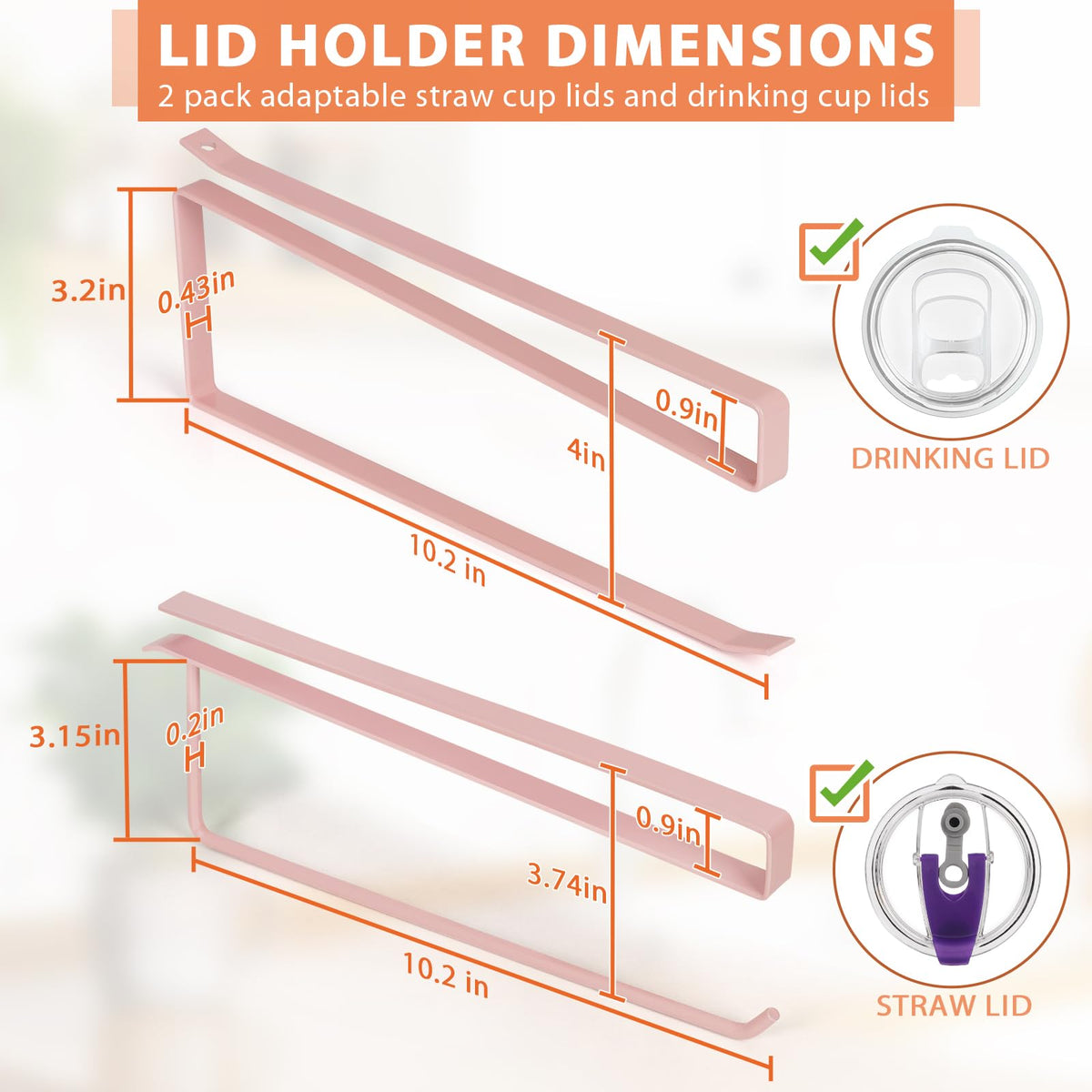 2 Pack Tumbler Lid Organizer (2 Count)