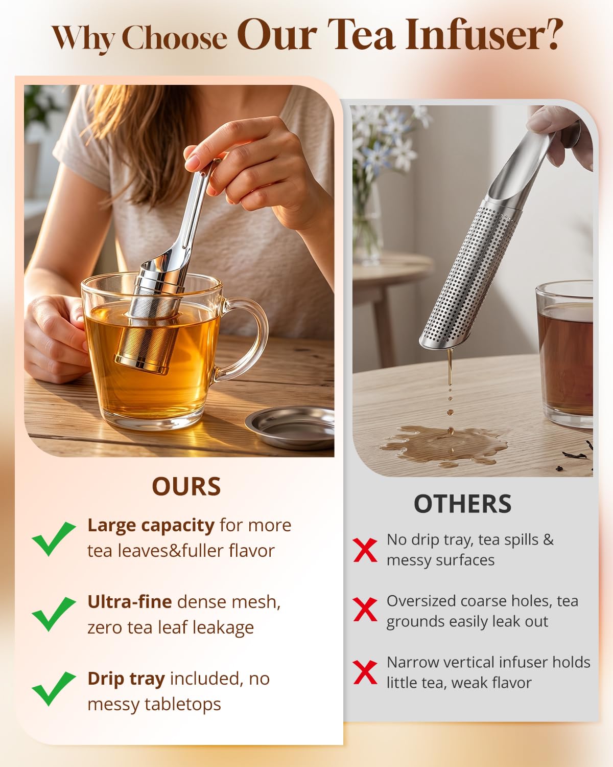 Tea Infuser for Loose Leaf Tea