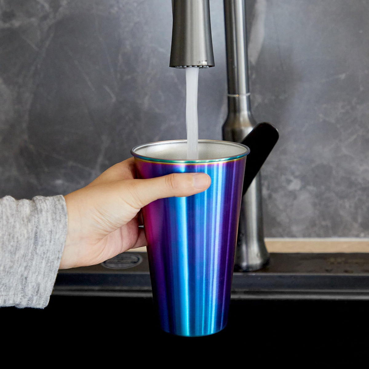 4 Pack 24oz Stainless Steel Pint Cup