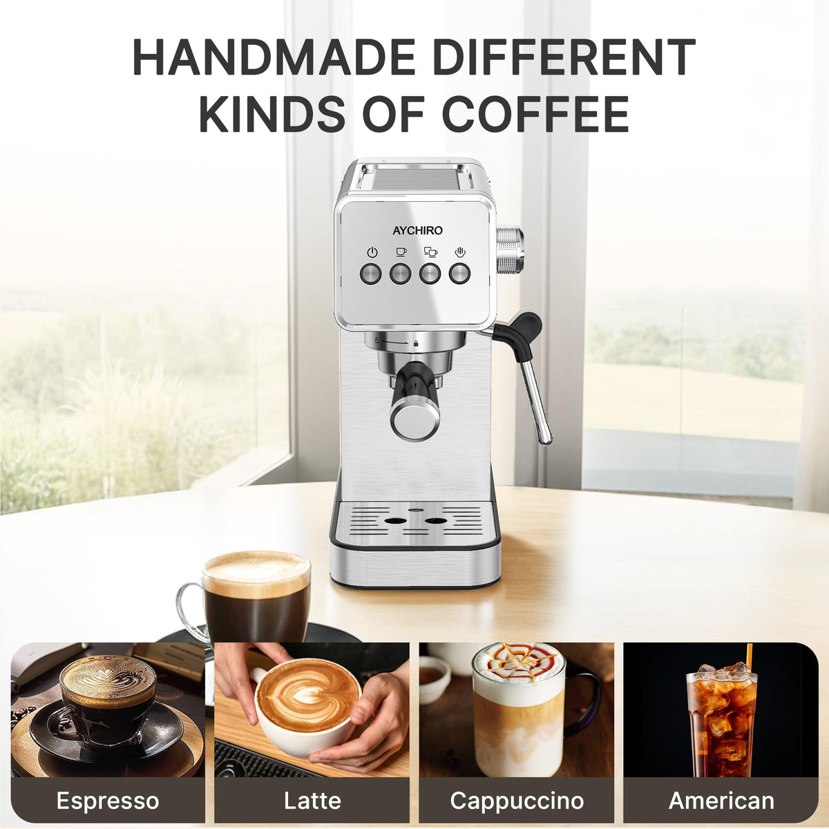 20 Bar Espresso Machine with Milk Frother