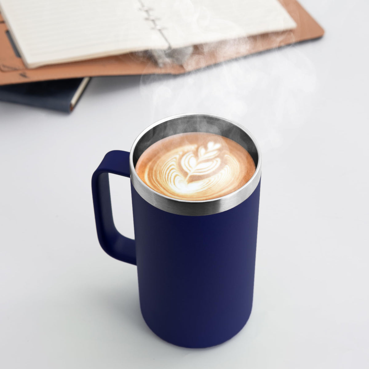24oz Mug with Handle and Lid