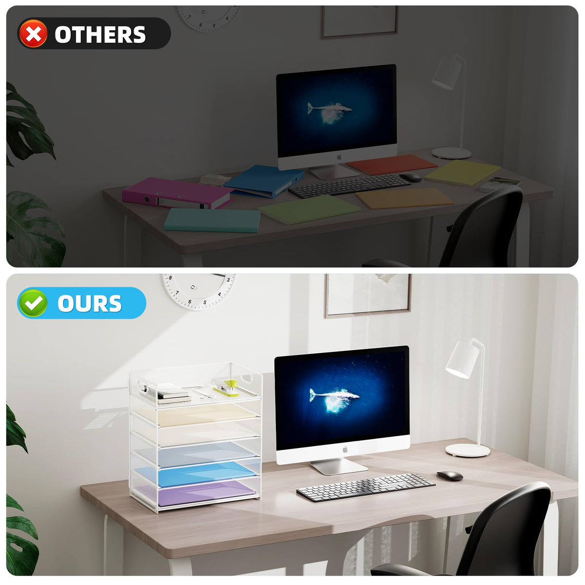 2 Pack Desk Organizer with Handle