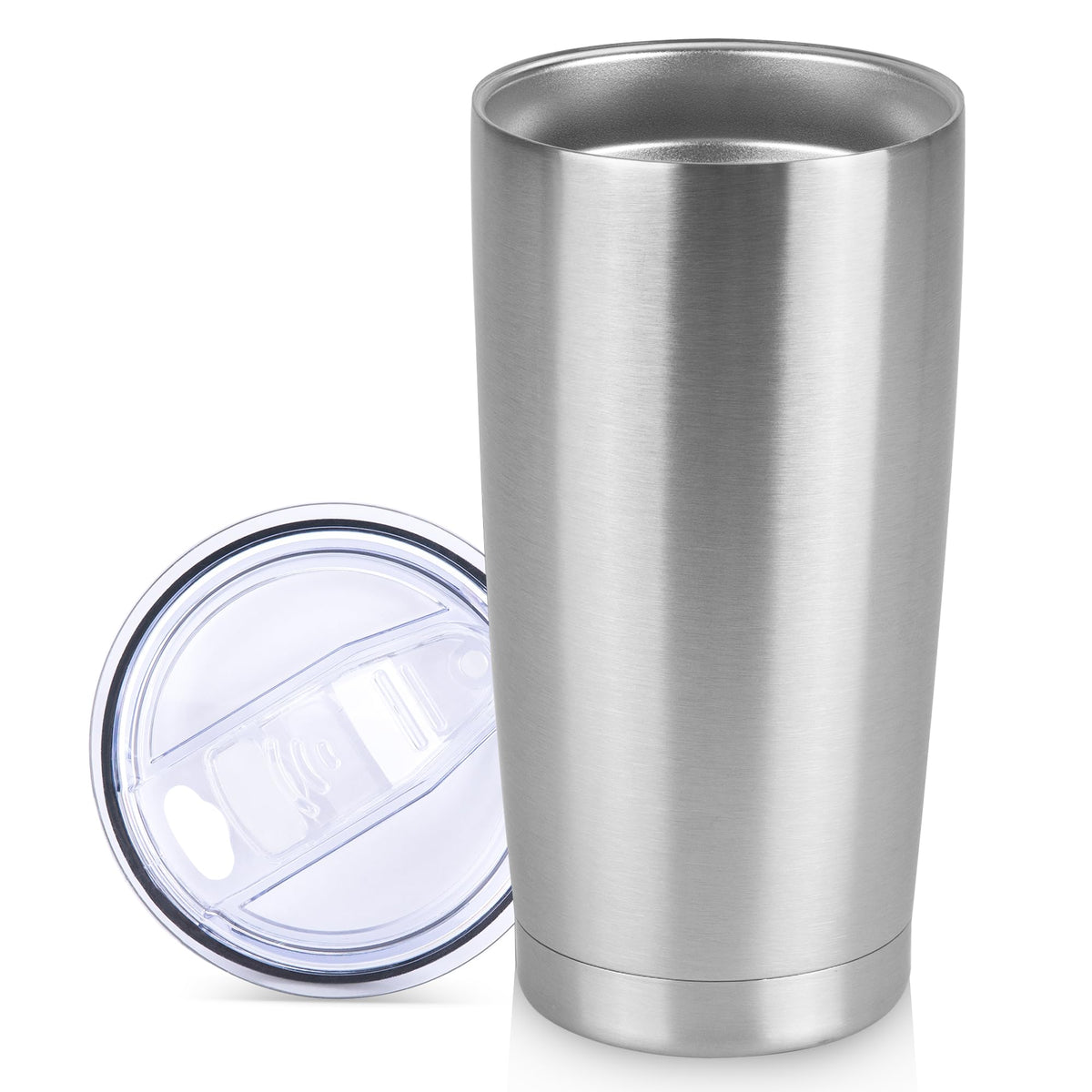 20 oz Tumbler Stainless Steel Tumblers Bulk with Lid Double Wall Insulated Coffee Tumbler Cups for Hot & Cold Drinks Powder Coated Travel Coffee Tumbler Mug Metal
