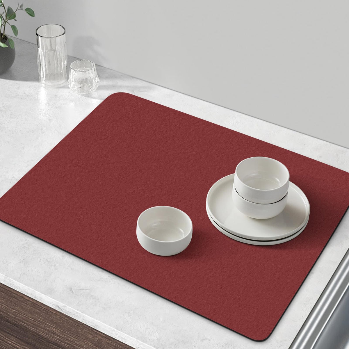 Coffee Mat Super Absorbent Dish Drying Mat Coffee Bar Mat 12"x 19"