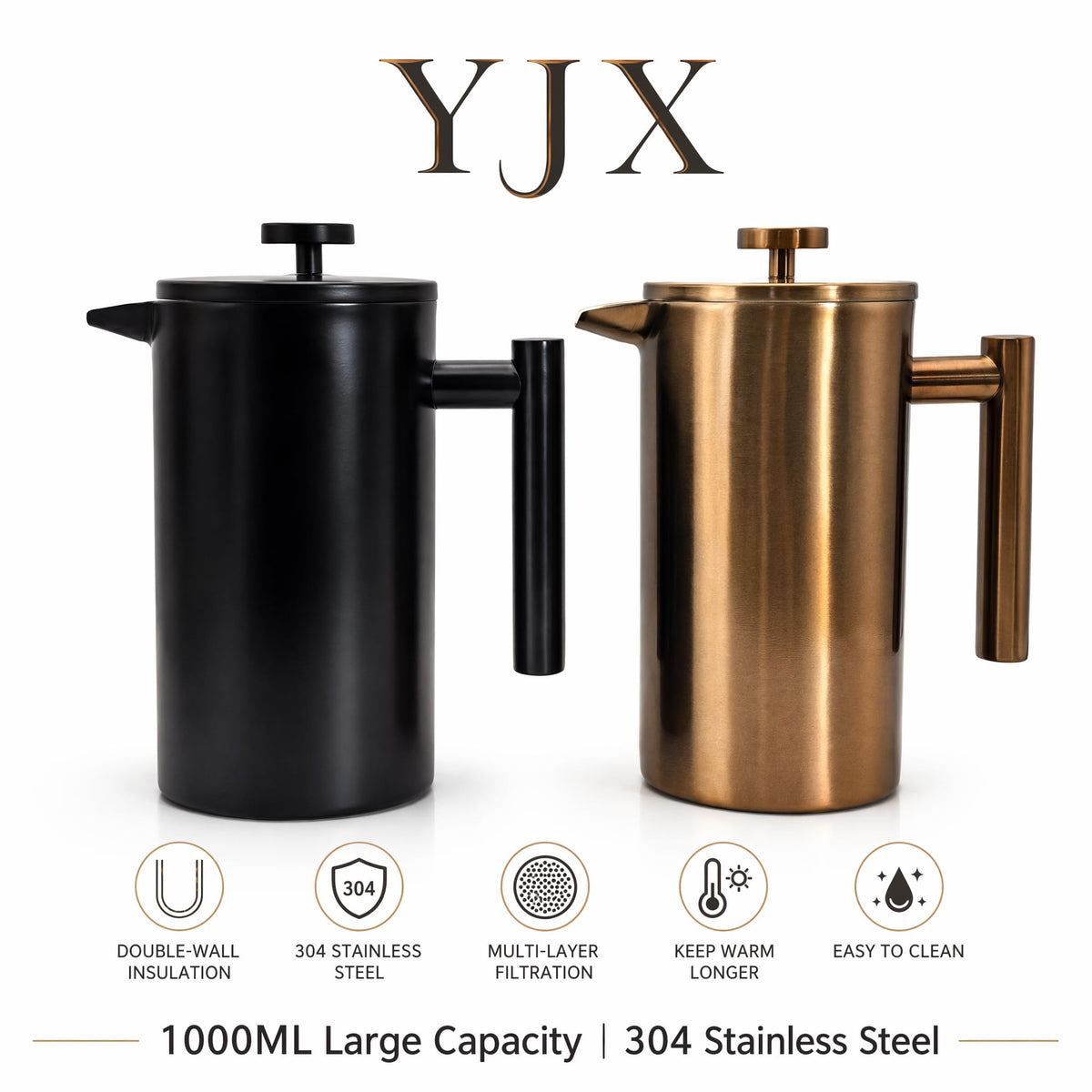 34oz French Press Coffee Maker