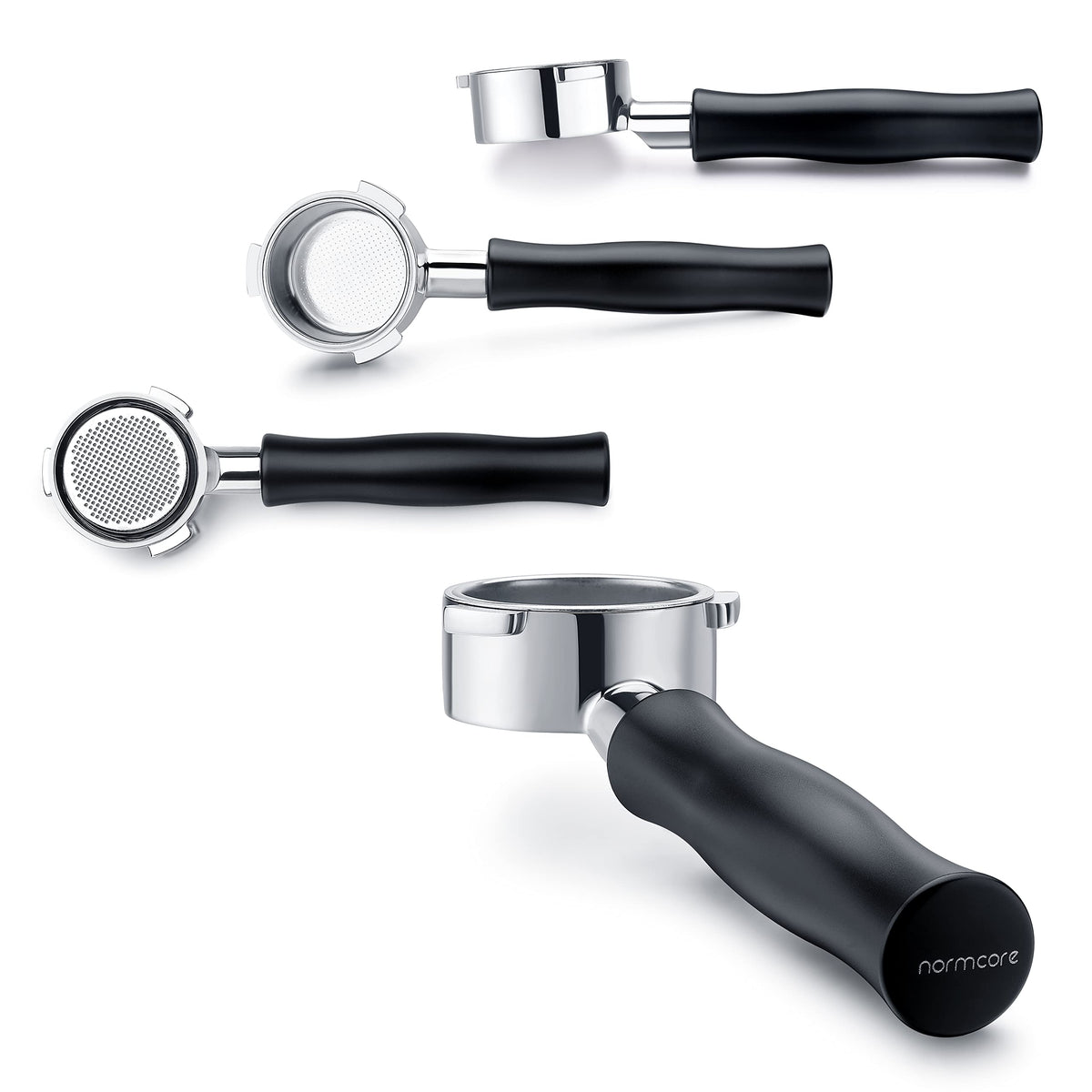 51mm Naked Bottomless Portafilter 3 Ears Fits Delonghi Dedica EC680 and EC685