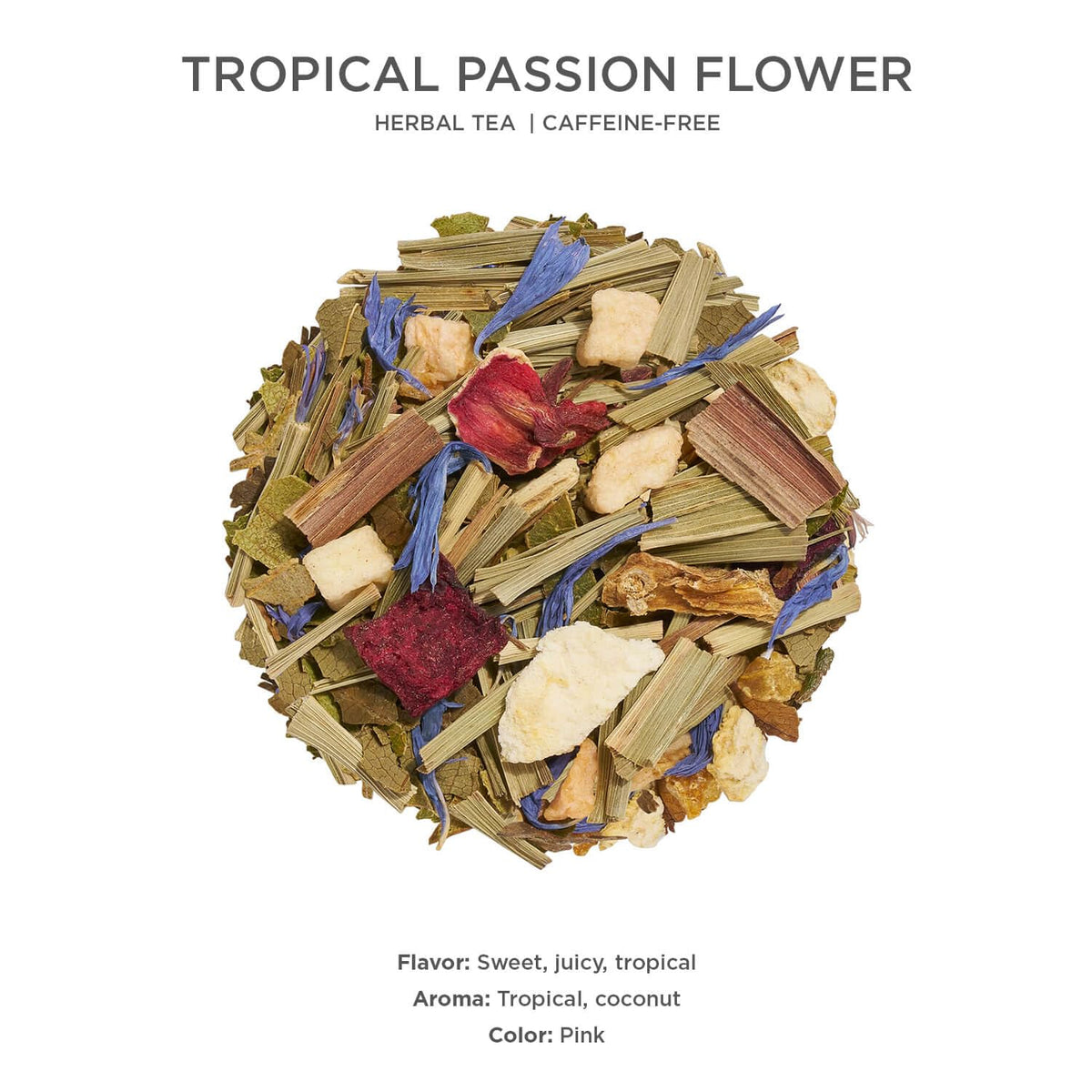 Tropical Passion Flower Herbal Tea Canister