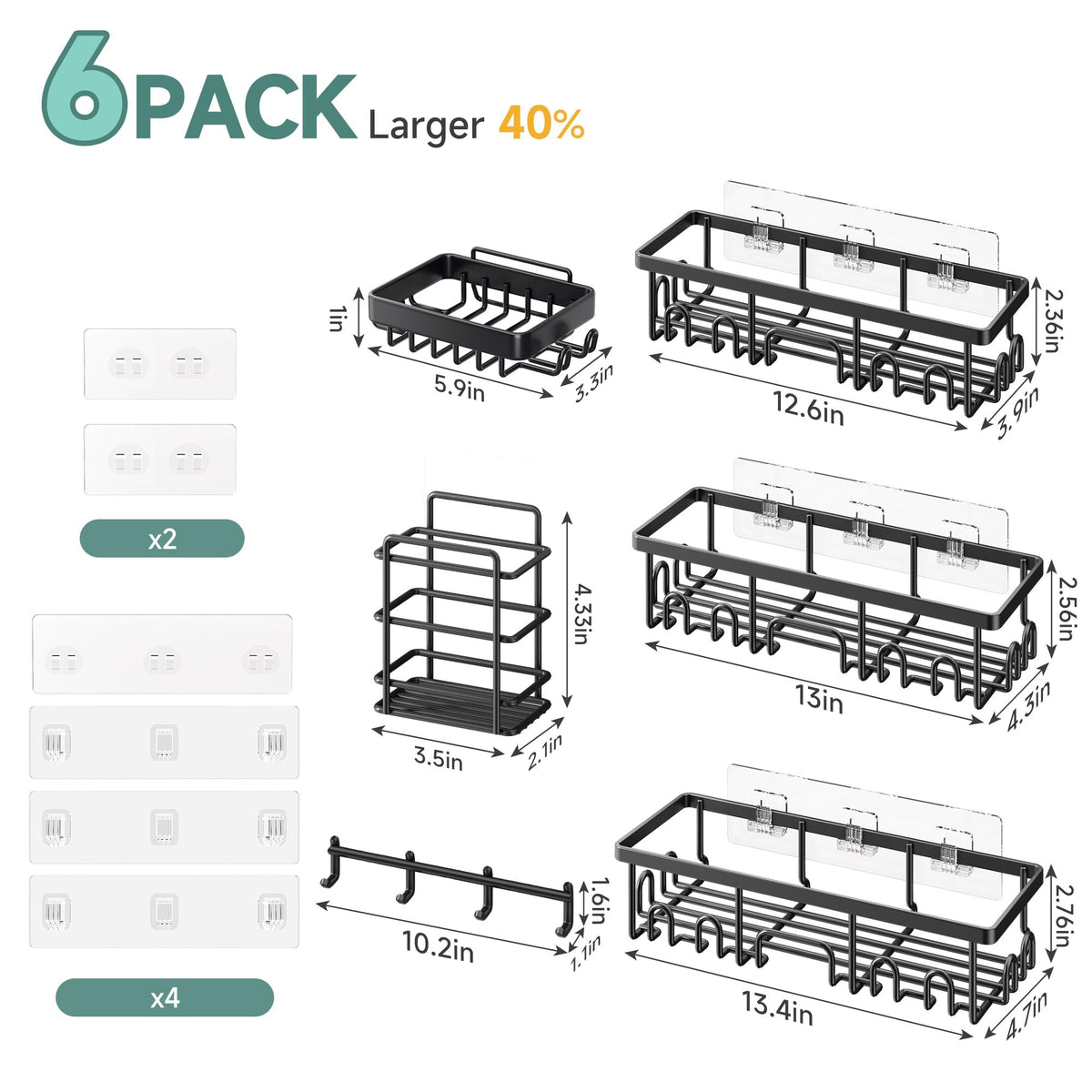 Shower Caddy 6 (6 Count)