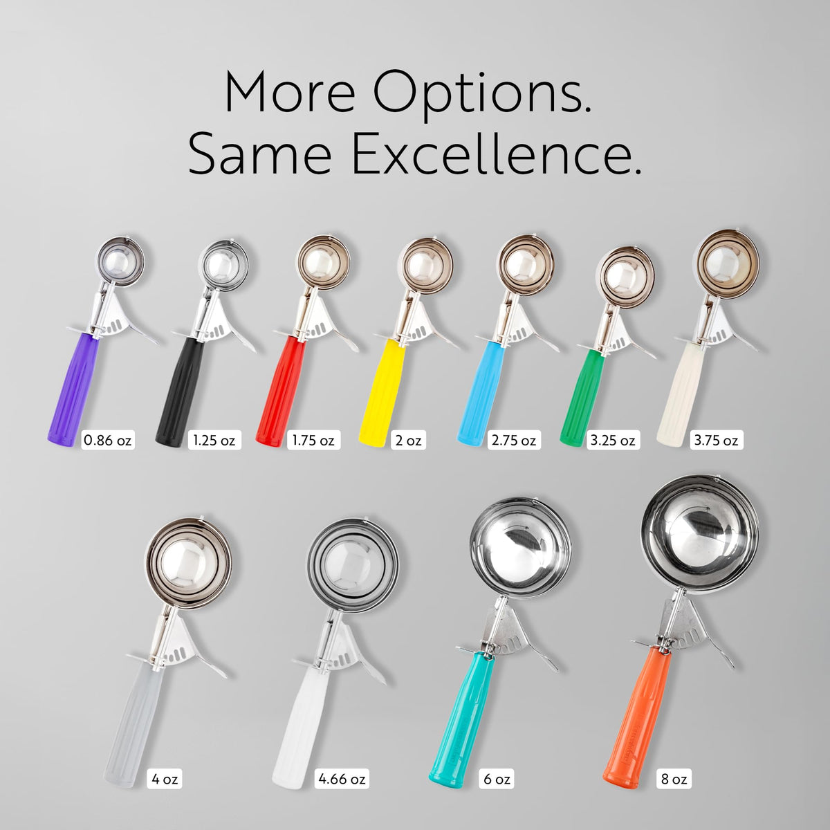 Met Lux 8 Ounce Portion Scoop 1 Durable Disher Scoop