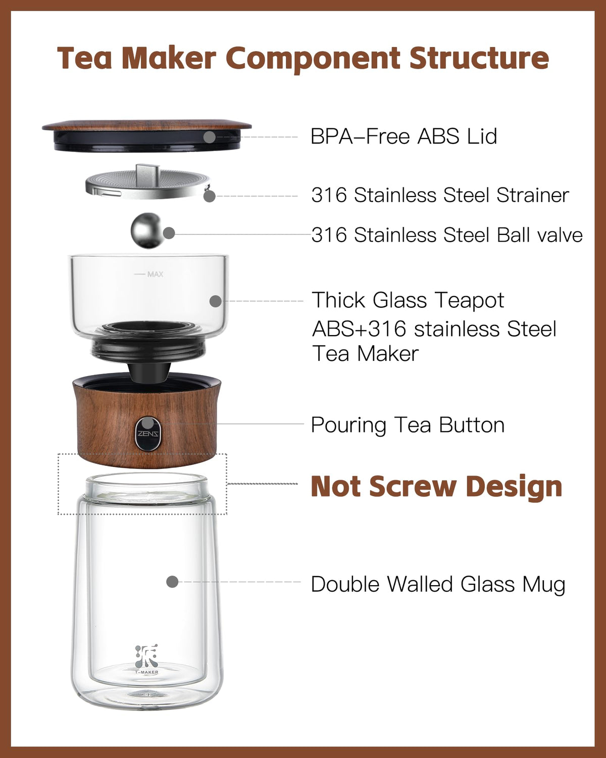 Glass Infuser Teapot